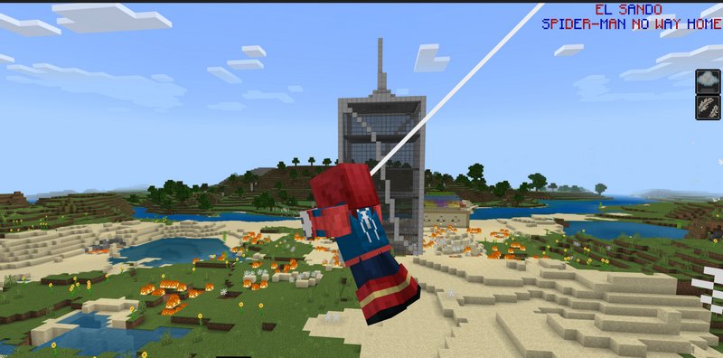 Web Swinging in Minecraft