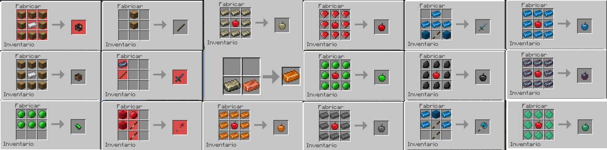 Crafting Recipes for new tools
