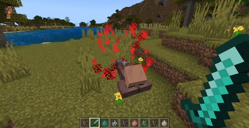Blood and Animations addon for Minecraft PE 