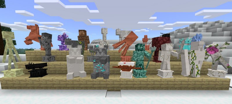 Craftable Statues addon