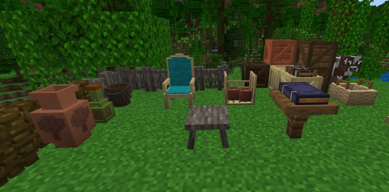 Addons and Mods with Furniture for Minecraft PE 1.17.11