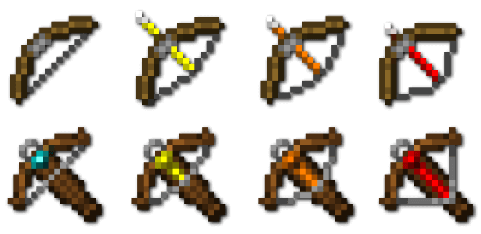 Improved look of bows and crossbows