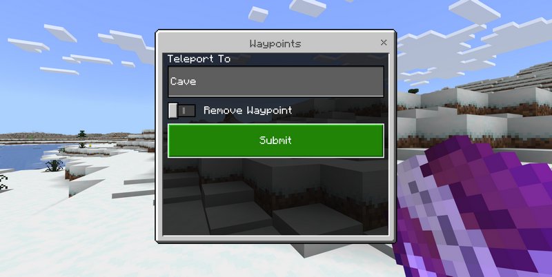 addon multiplayer waypoint mcpe 1.20+ 