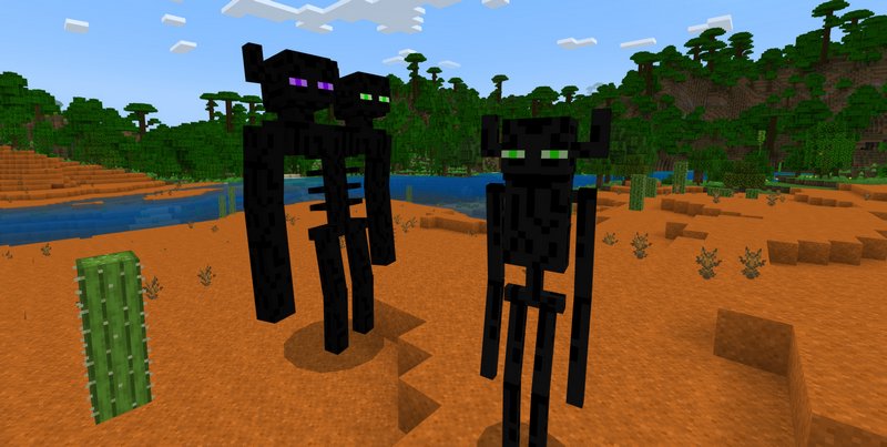 Minecraft ENDER TITANS MOD Showcase! (Enderman Mod, Mobs Mod, Farlanders Mod)