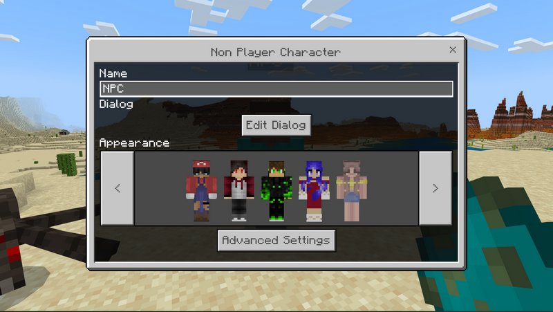 How to Change the Appearance of the NPC in Minecraft