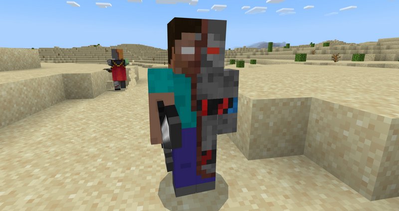 Terminator Steve Minecraft Skin