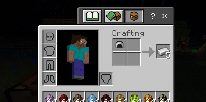 Uncrafting an Iron helmet