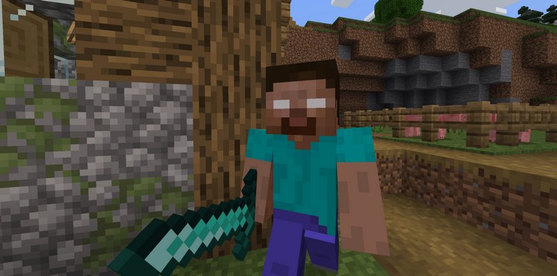 Bandit Herobrine Skin for Minecraft PE 1.20.15, 1.19.83