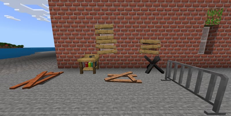 Barricades Pack addon for Minecraft 1.20.12