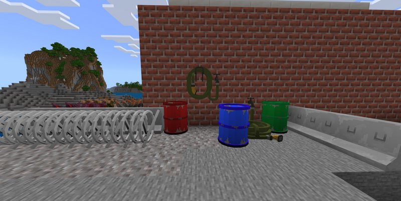 Barricades Pack addon for Minecraft 1.20.12