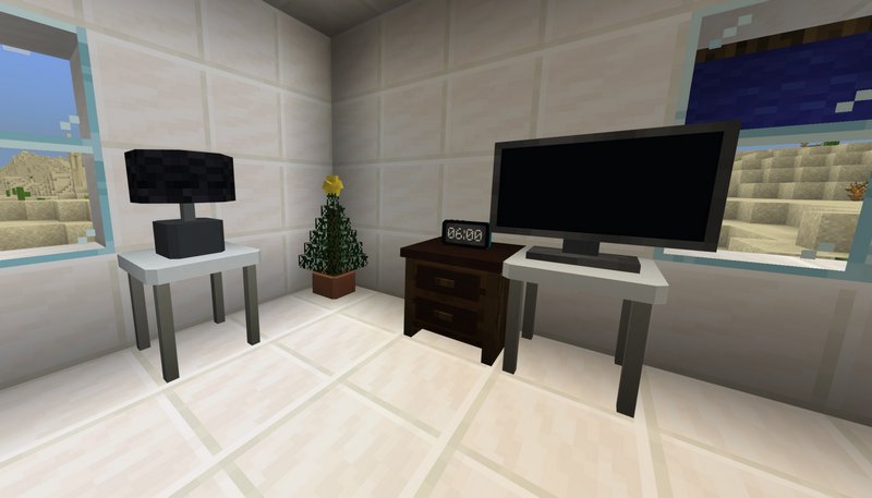 Living room made with MrCrayfish's addon