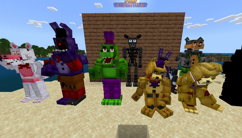 Five Nights at Freddy's 4 MOD UPDATE in Minecraft PE 