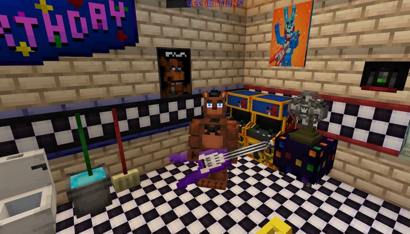 Becoming FNAF Animatronics in Minecraft! (Minecraft FNAF Universe Mod) 