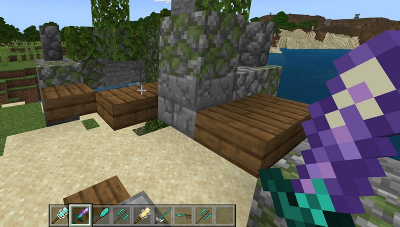 New Swords and Tools addon for Minecraft PE 1.20.15