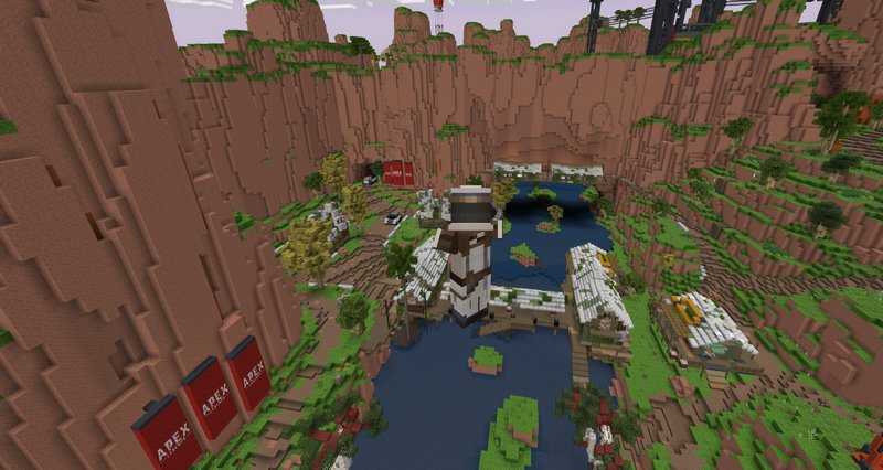 Apex Legends BR map for Minecraft PE