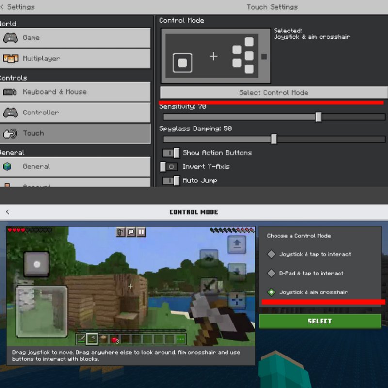 How To ENABLE New MCPE Touch Controls! - Minecraft Bedrock Edition 