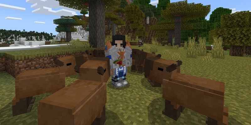 Capybaras Addon (1.20, 1.19) - MCPE/Bedrock Mod 