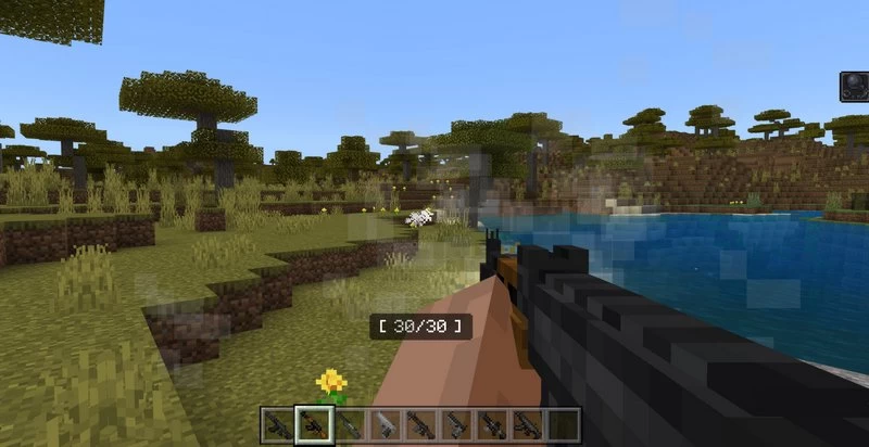 Aplok Guns addon for Minecraft PE 1.21.21