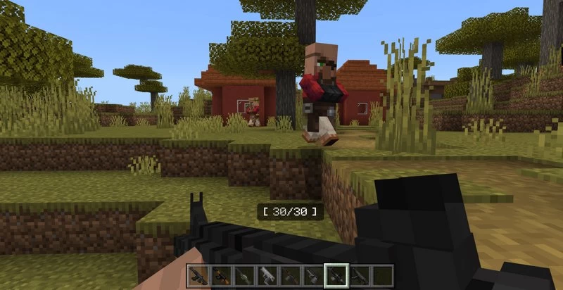 Aplok Guns addon for Minecraft PE 1.21.21