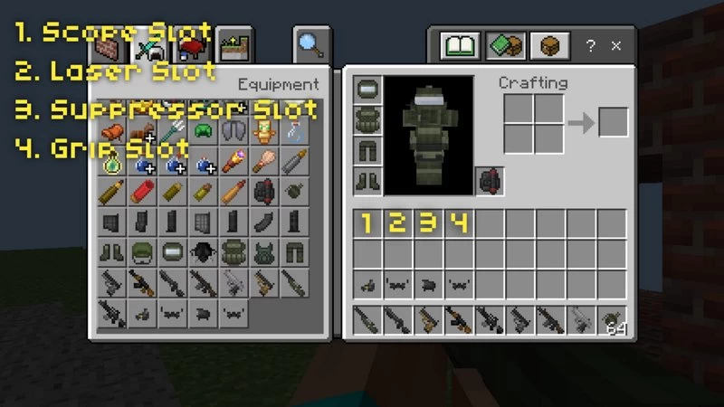 Aplok Guns addon for Minecraft PE 1.21.21