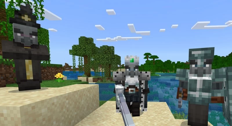 Villagers and Illagers improved addon for Minecraft 1.21.23