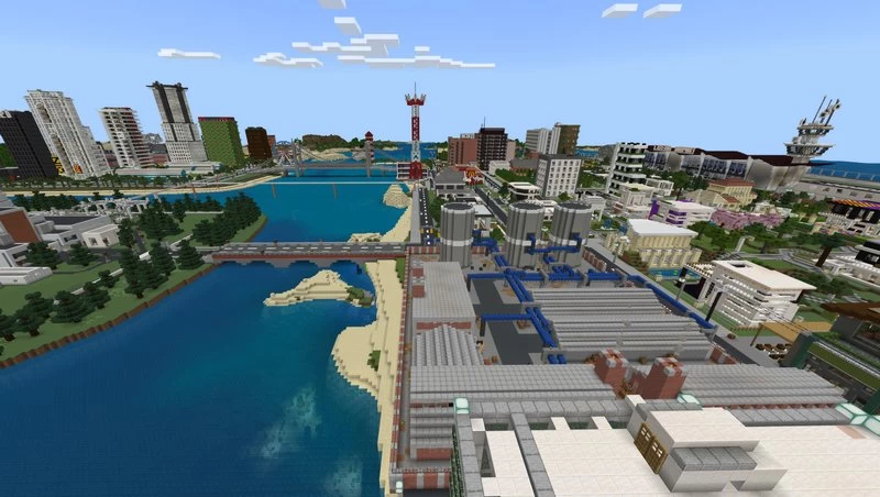 Big city map for Minecraft PE