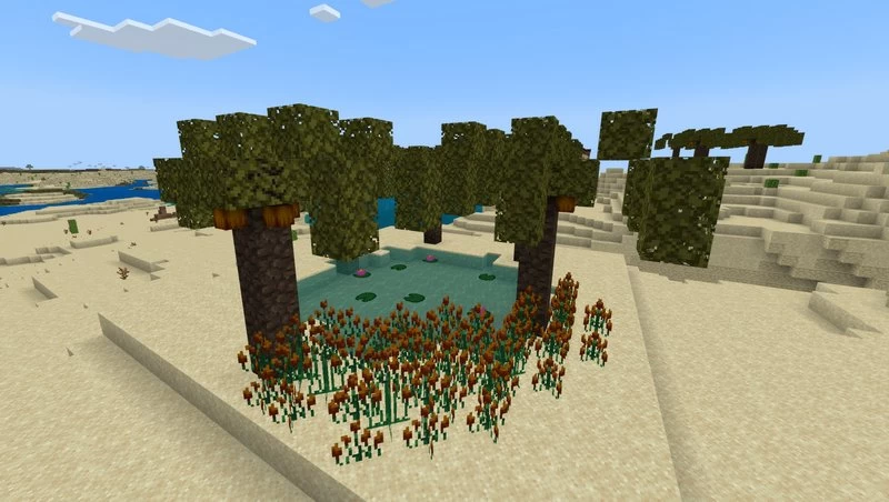 Oasis in the desert with Vanilla Upgrade addon