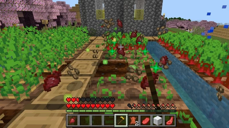 Getting experience from farming in Minecraft